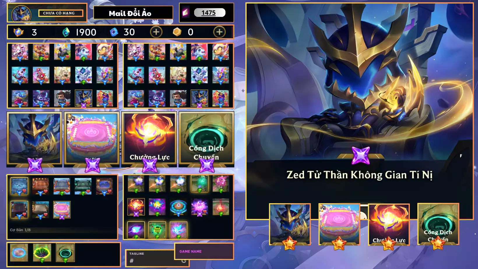 Combo Zed Tím Sàn Chưởng - Unlrank Còn Đổi Tên